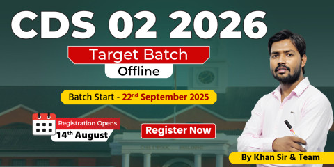 CDS 2 2026 Target Batch  (Dehradun Offline)